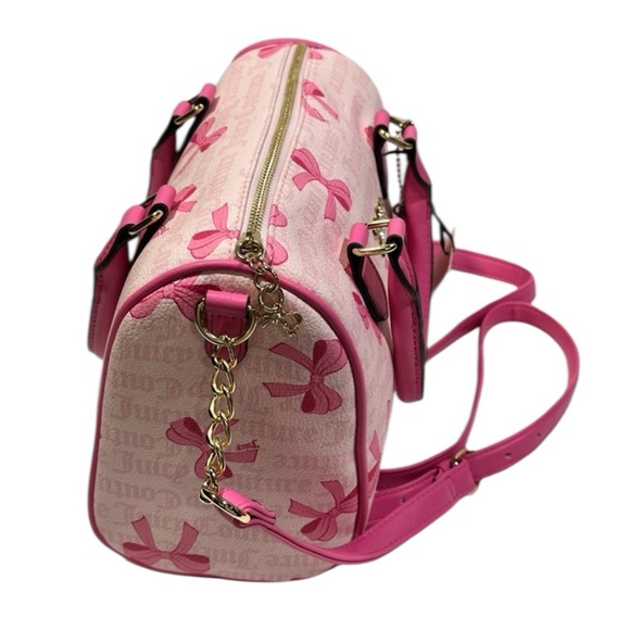 NWT Juicy Couture Pink Bow Satchel Bag $89 - Picture 3 of 4